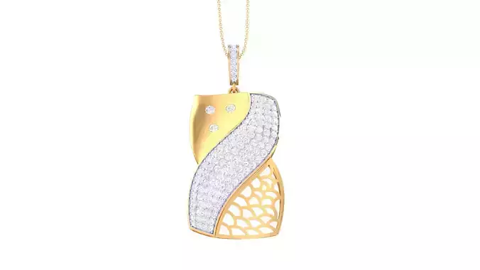 Women Pendant 3dm STL OBJ FBX Renders Details