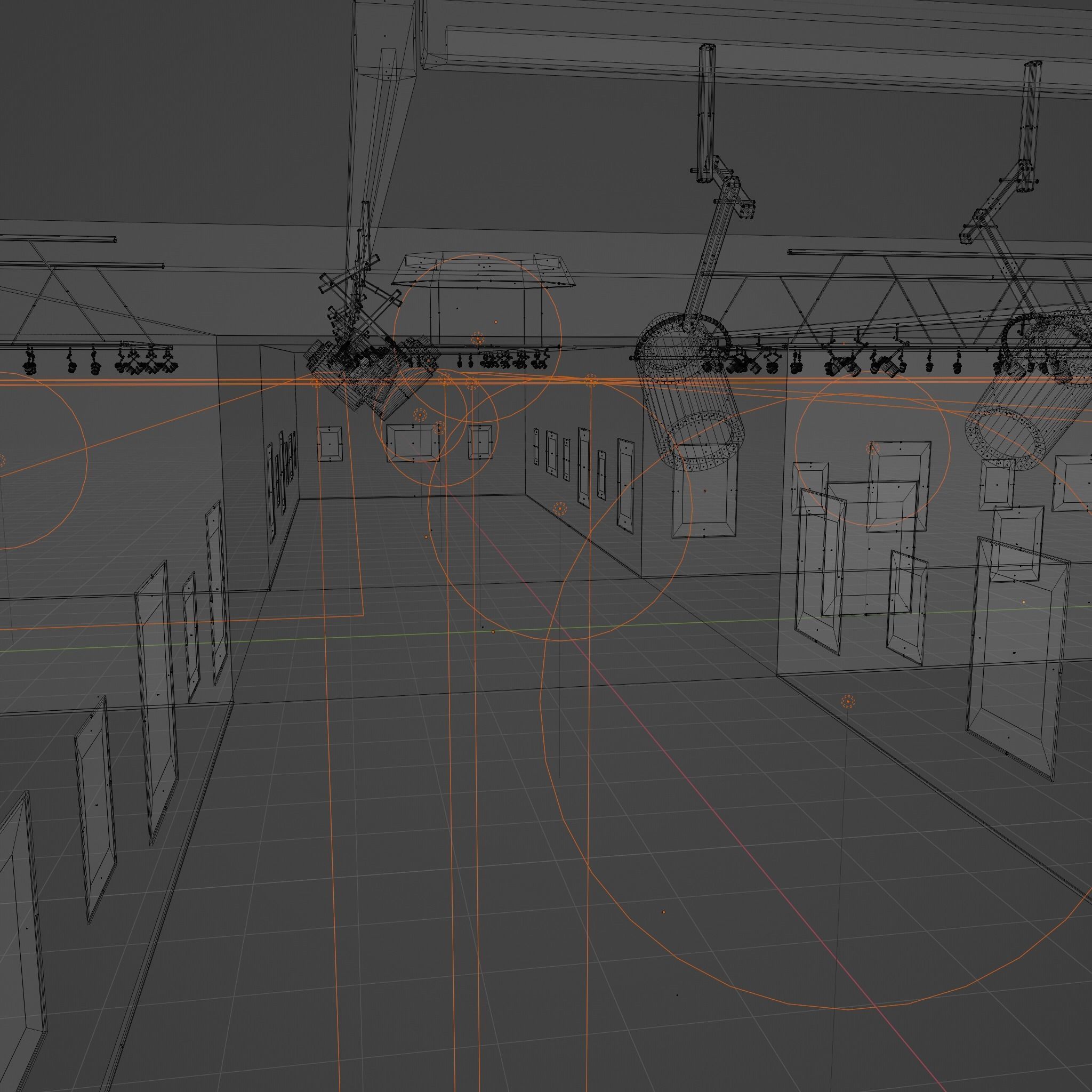 3D ART GALLERY Museum Interior 3D model_12