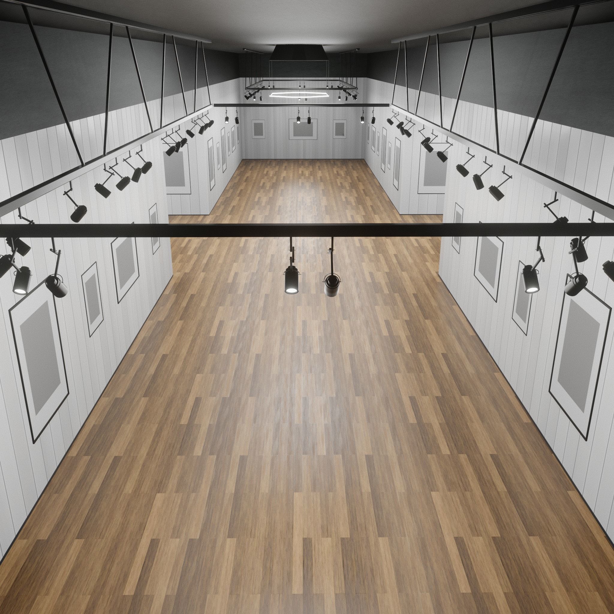 3D ART GALLERY Museum Interior 3D model_1