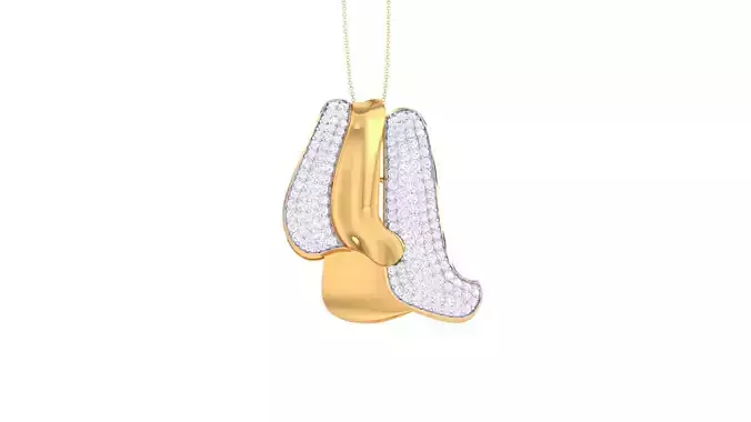Women Pendant 3dm STL OBJ FBX Renders Details