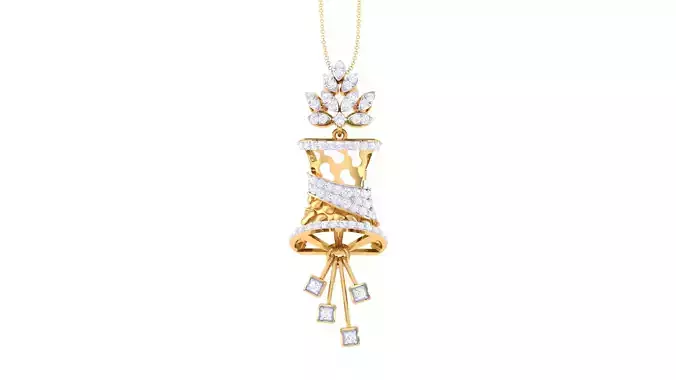 Women Pendant 3dm STL OBJ FBX Renders Details