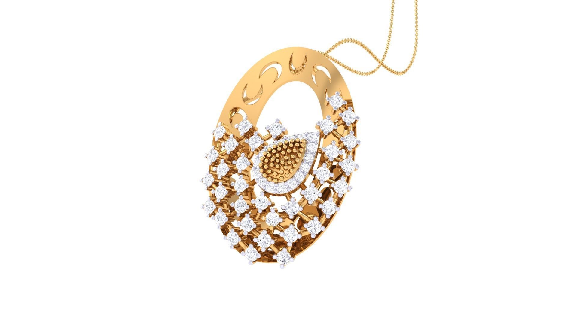 Women Pendant 3dm STL OBJ FBX Renders Details 3D print model_3