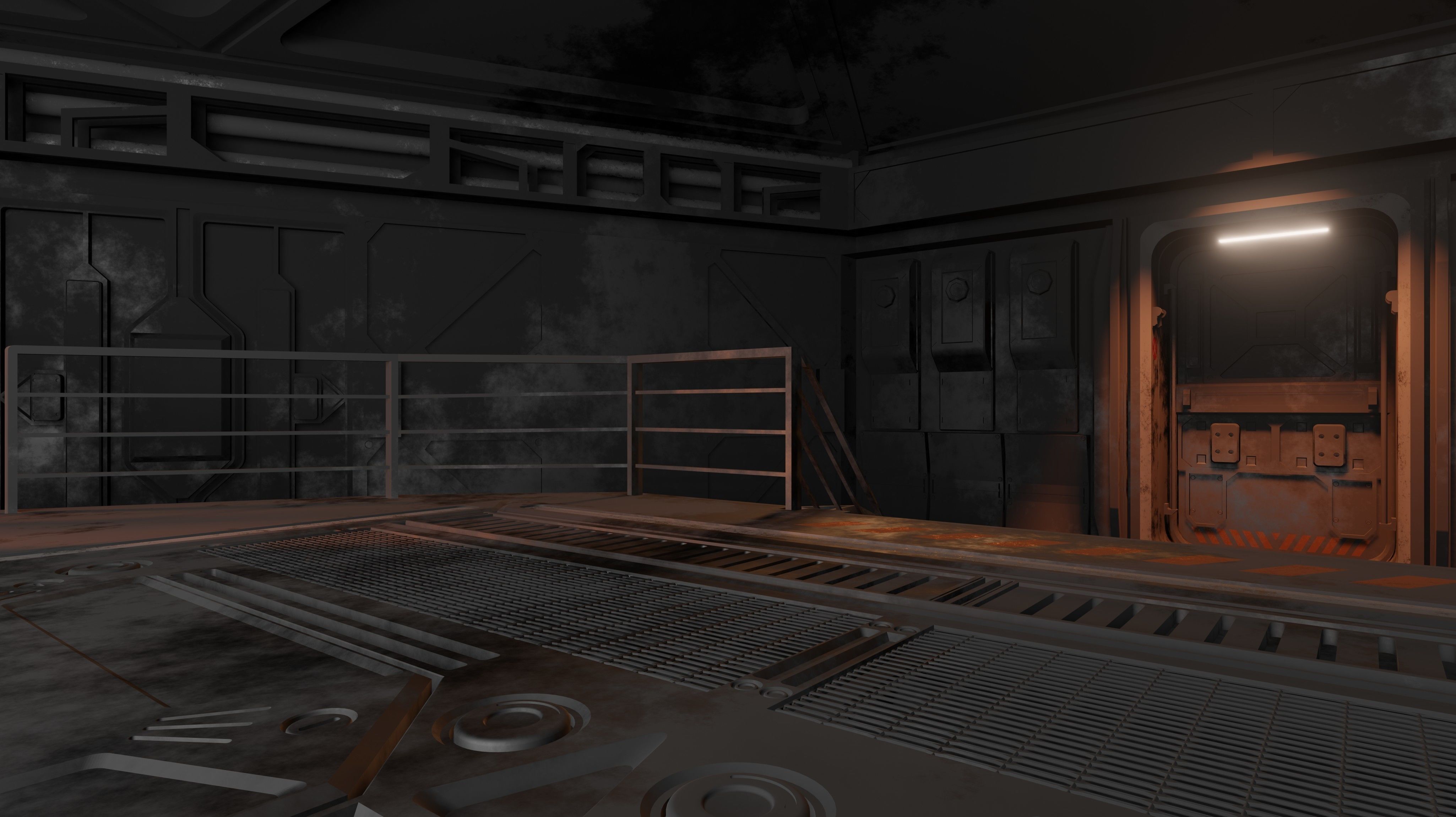 Laboratory control room 3D model | CGTrader