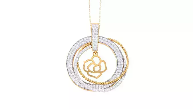 Women Pendant 3dm STL OBJ FBX Renders Details