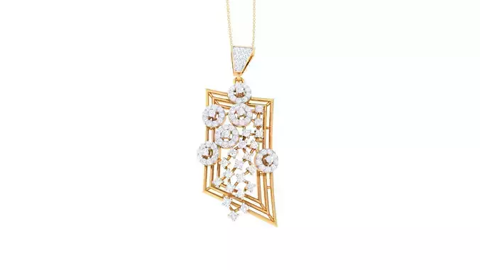 Women Pendant 3dm STL OBJ FBX Renders Details