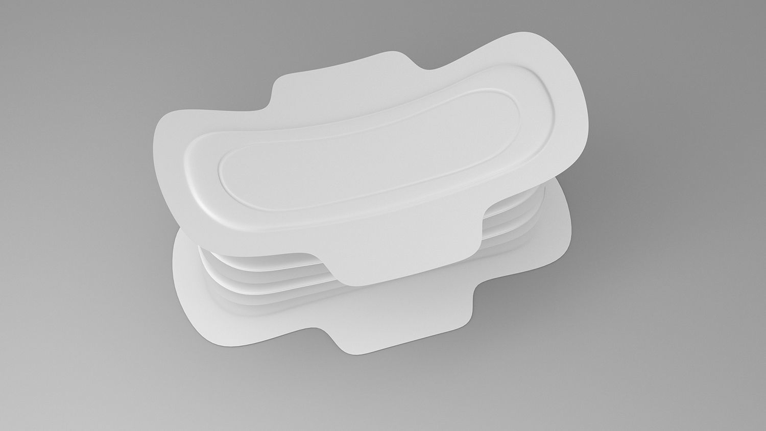 Sanitary Napkin Pads Layers 3D model_7