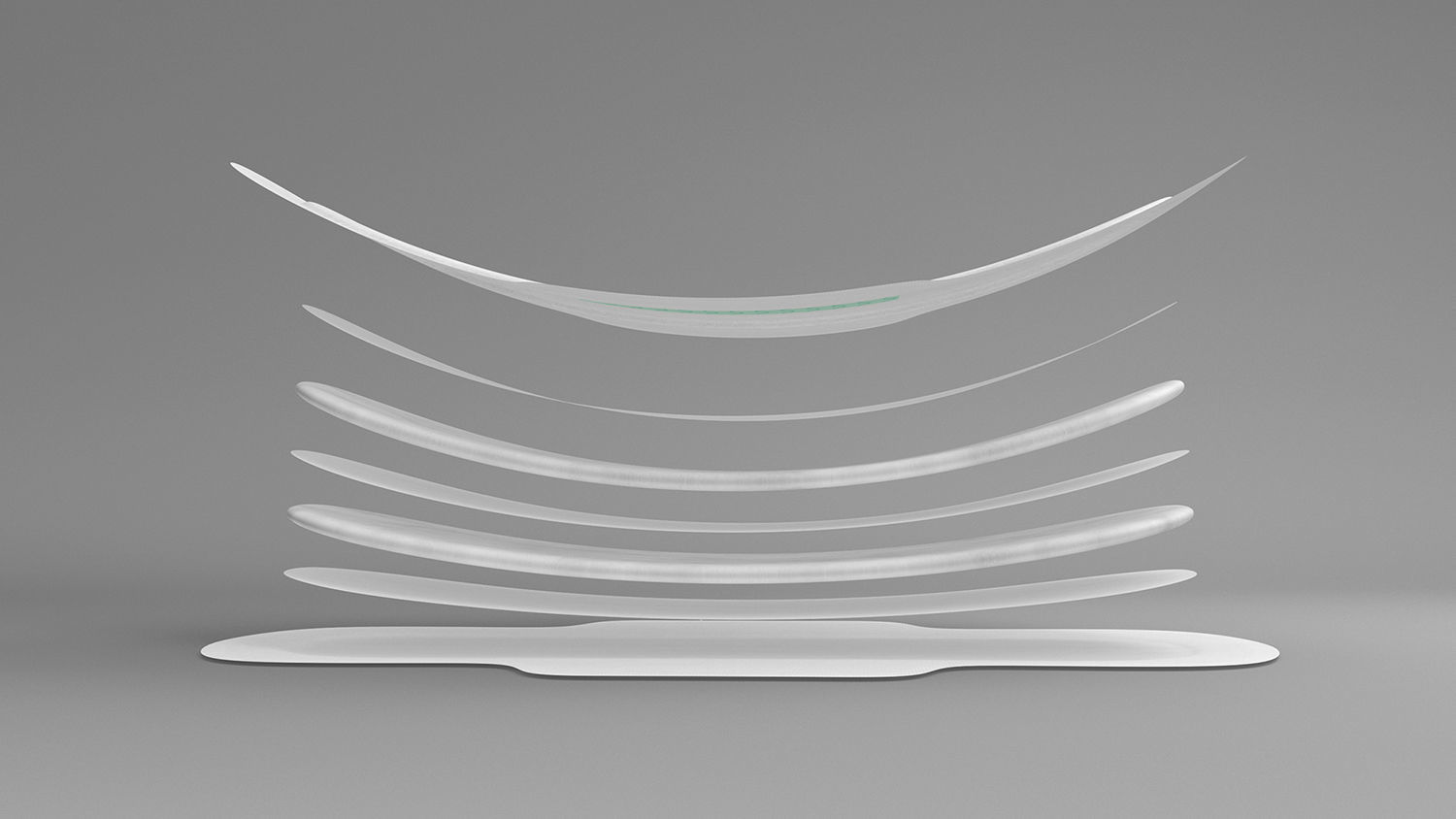 Sanitary Napkin Pads Layers 3D model_4