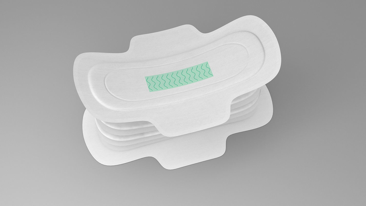 Sanitary Napkin Pads Layers 3D model_2