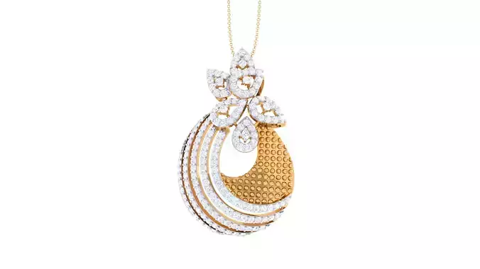 Women Pendant 3dm STL OBJ FBX Renders Details