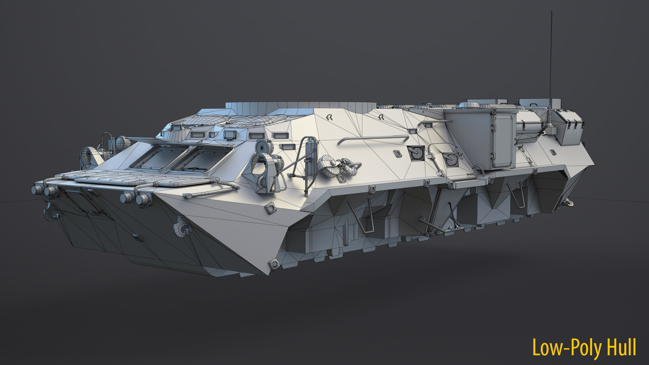 BTR-3 Ukranian APC High-Poly 3D model_15