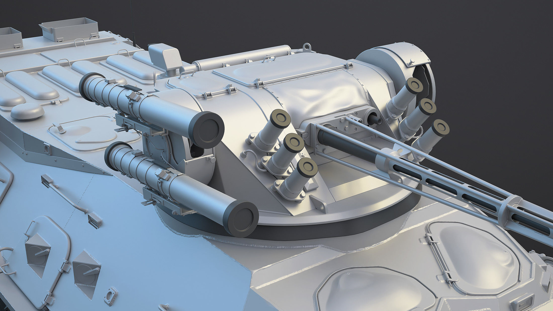 BTR-3 Ukranian APC High-Poly 3D model_11