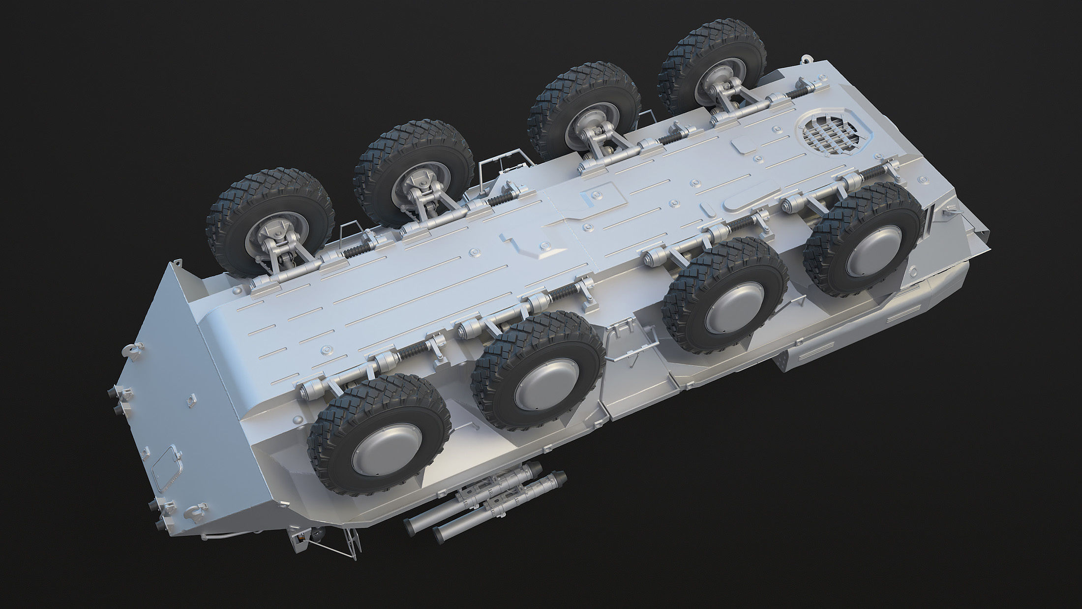 BTR-3 Ukranian APC High-Poly 3D model_9