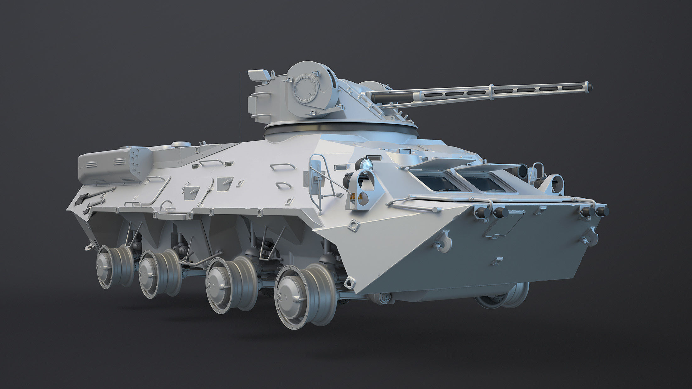 BTR-3 Ukranian APC High-Poly 3D model_8
