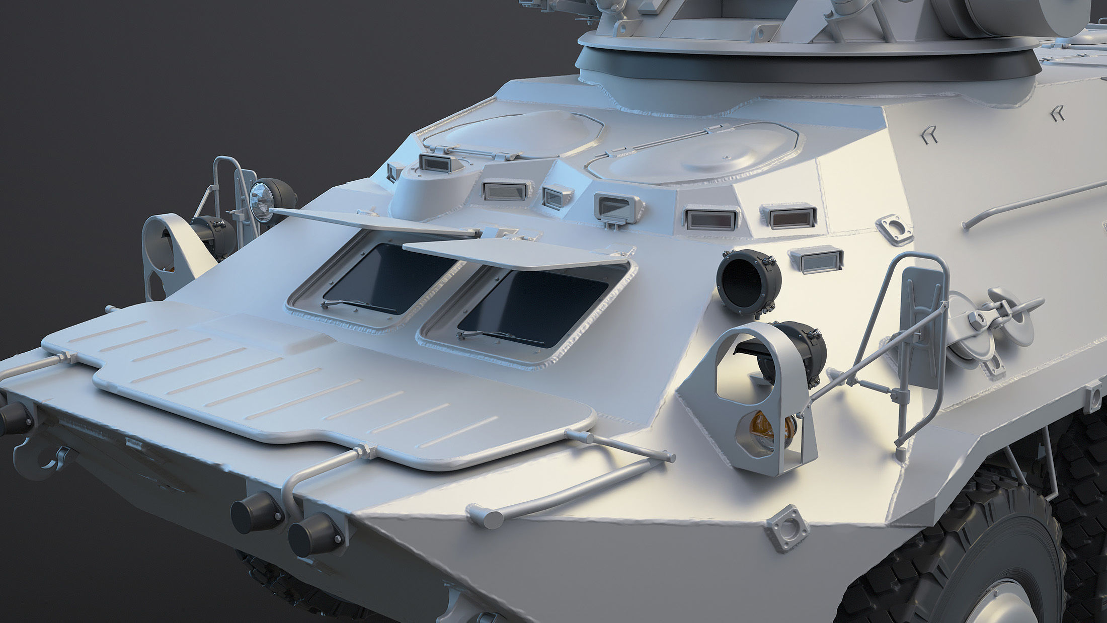 BTR-3 Ukranian APC High-Poly 3D model_10