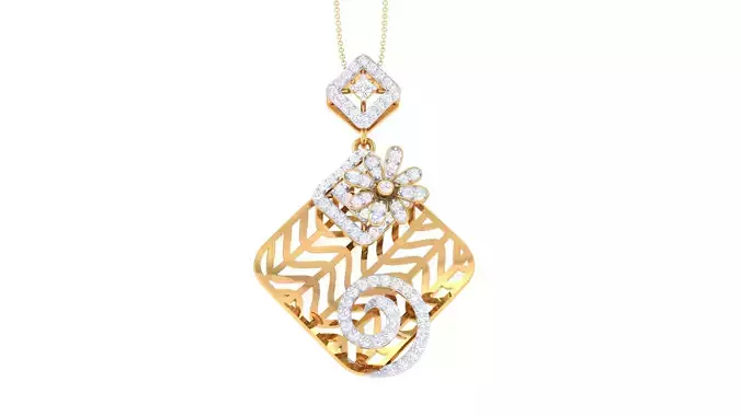 Women Pendant 3dm STL OBJ FBX Renders Details