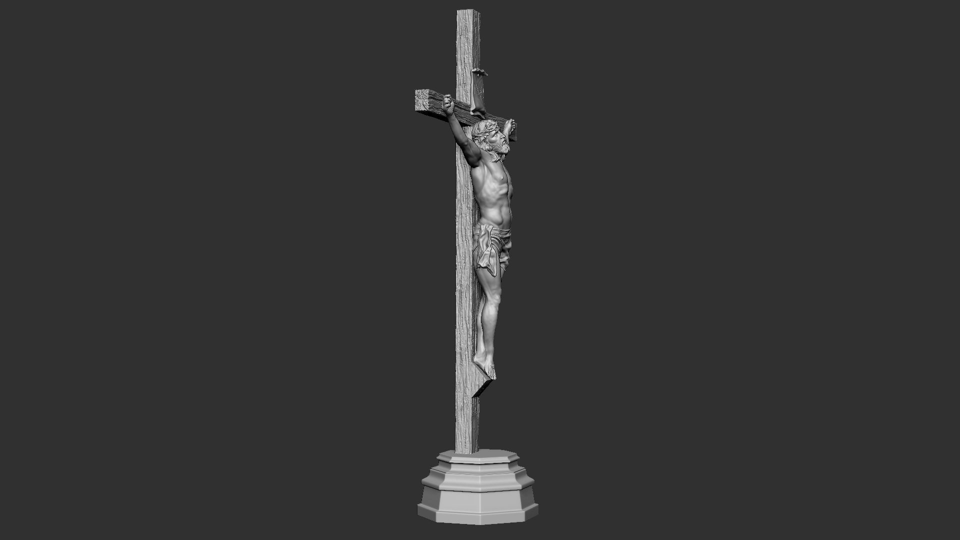 Crucifixion of Jesus Christ v1 3D print model_12