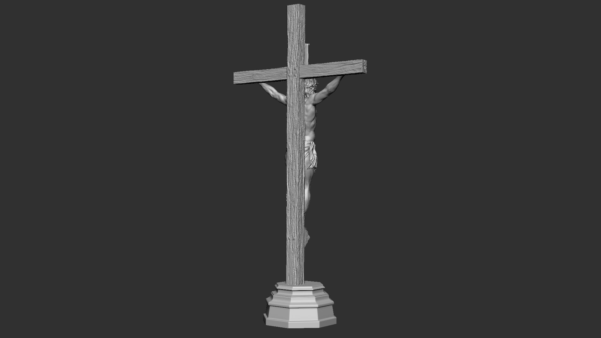 Crucifixion of Jesus Christ v1 3D print model_9