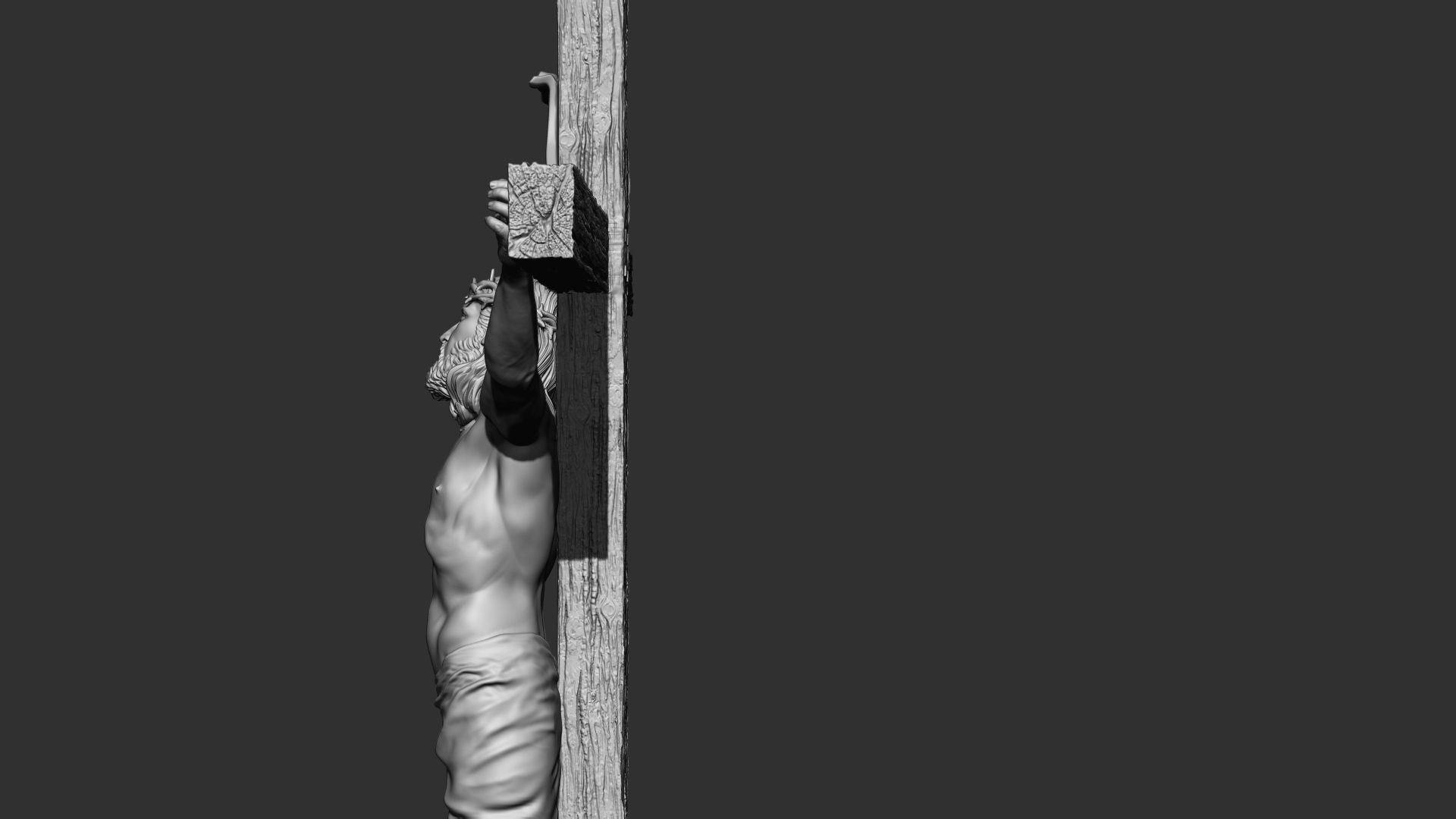 Crucifixion of Jesus Christ v1 3D print model_31
