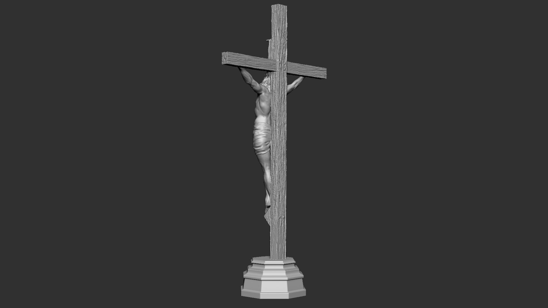 Crucifixion of Jesus Christ v1 3D print model_6