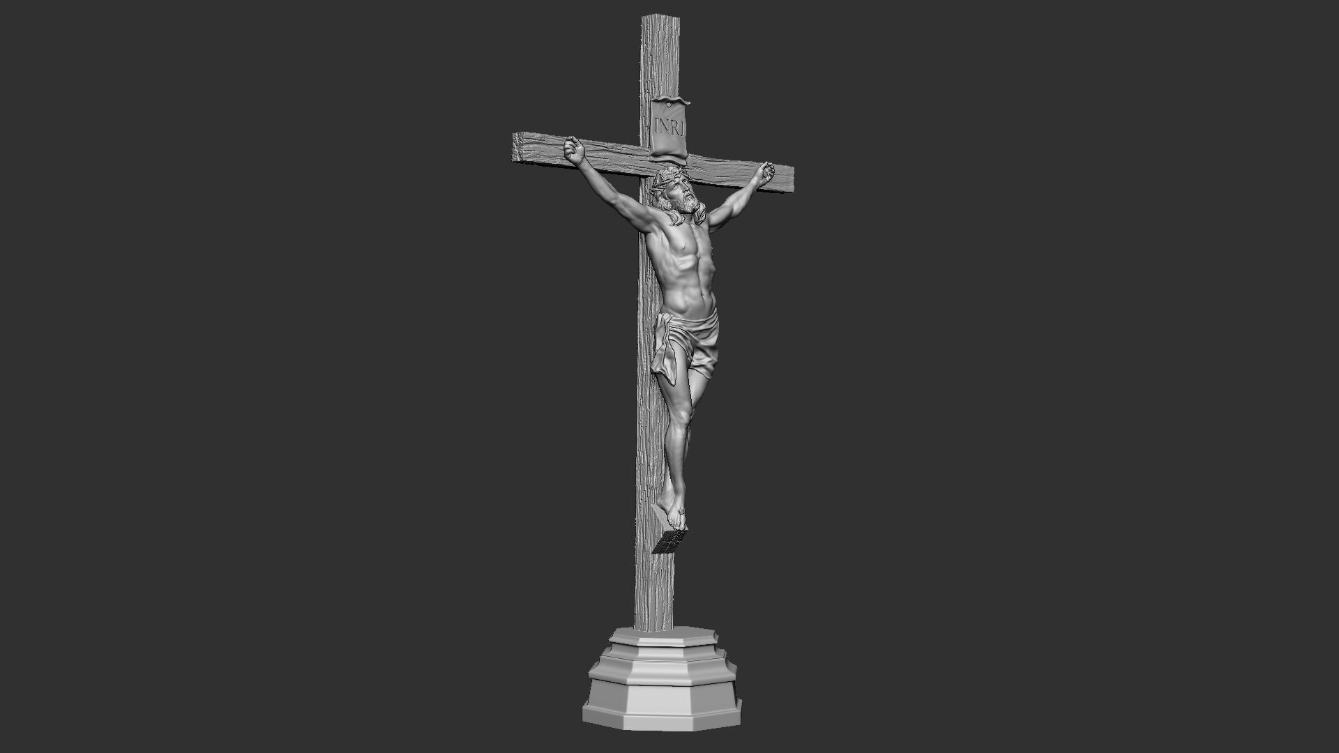 Crucifixion of Jesus Christ v1 3D print model_14