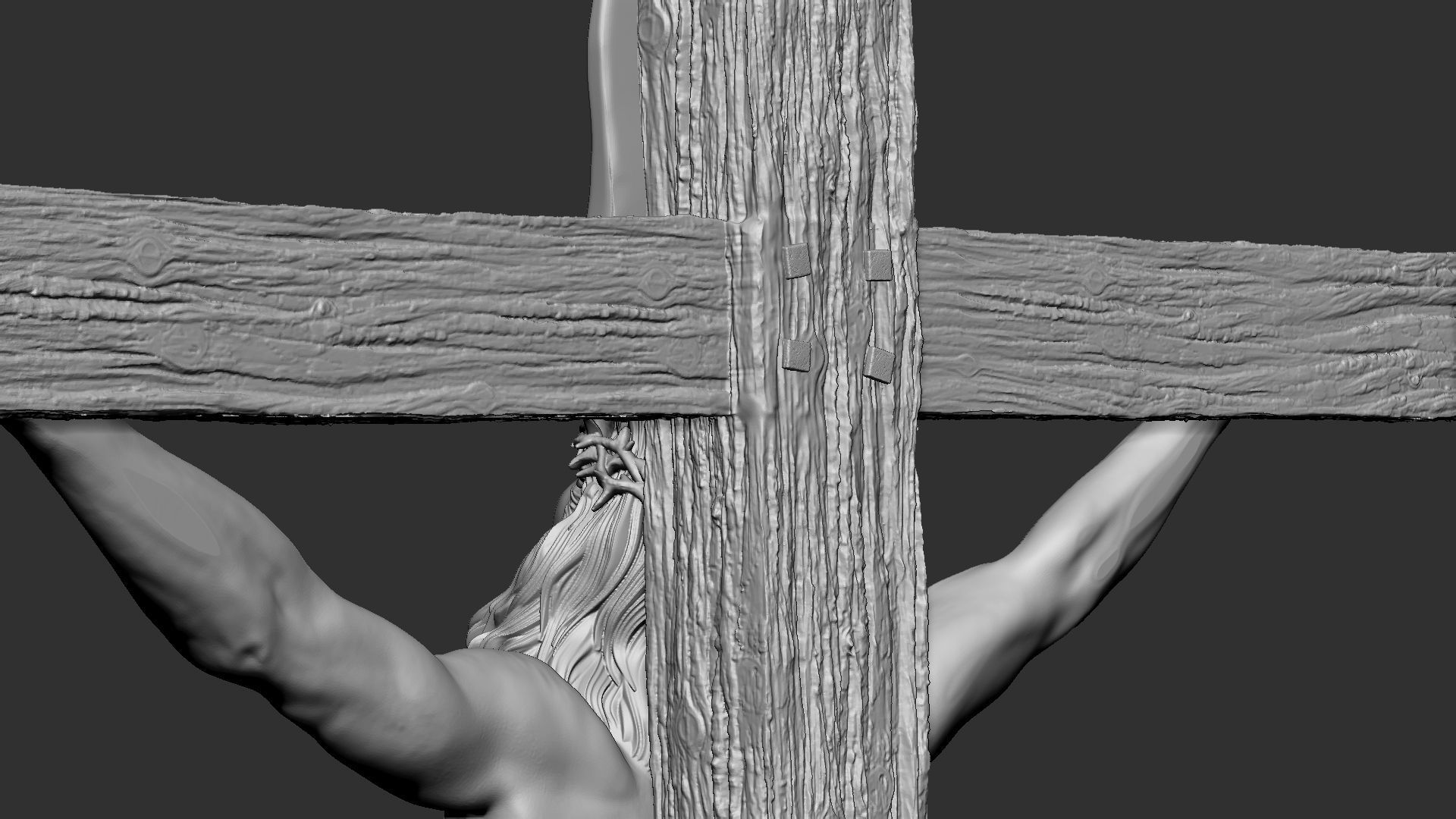 Crucifixion of Jesus Christ v1 3D print model_28