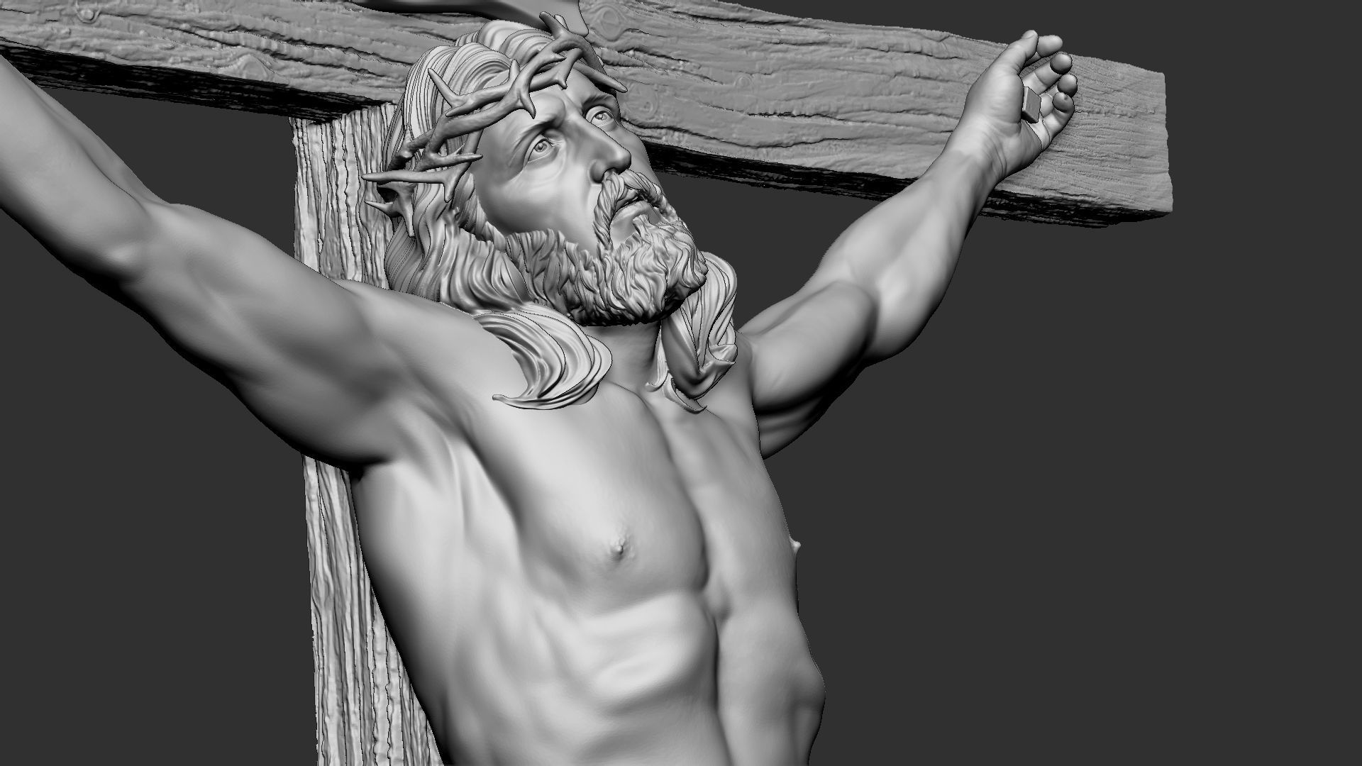Crucifixion of Jesus Christ v1 3D print model_2