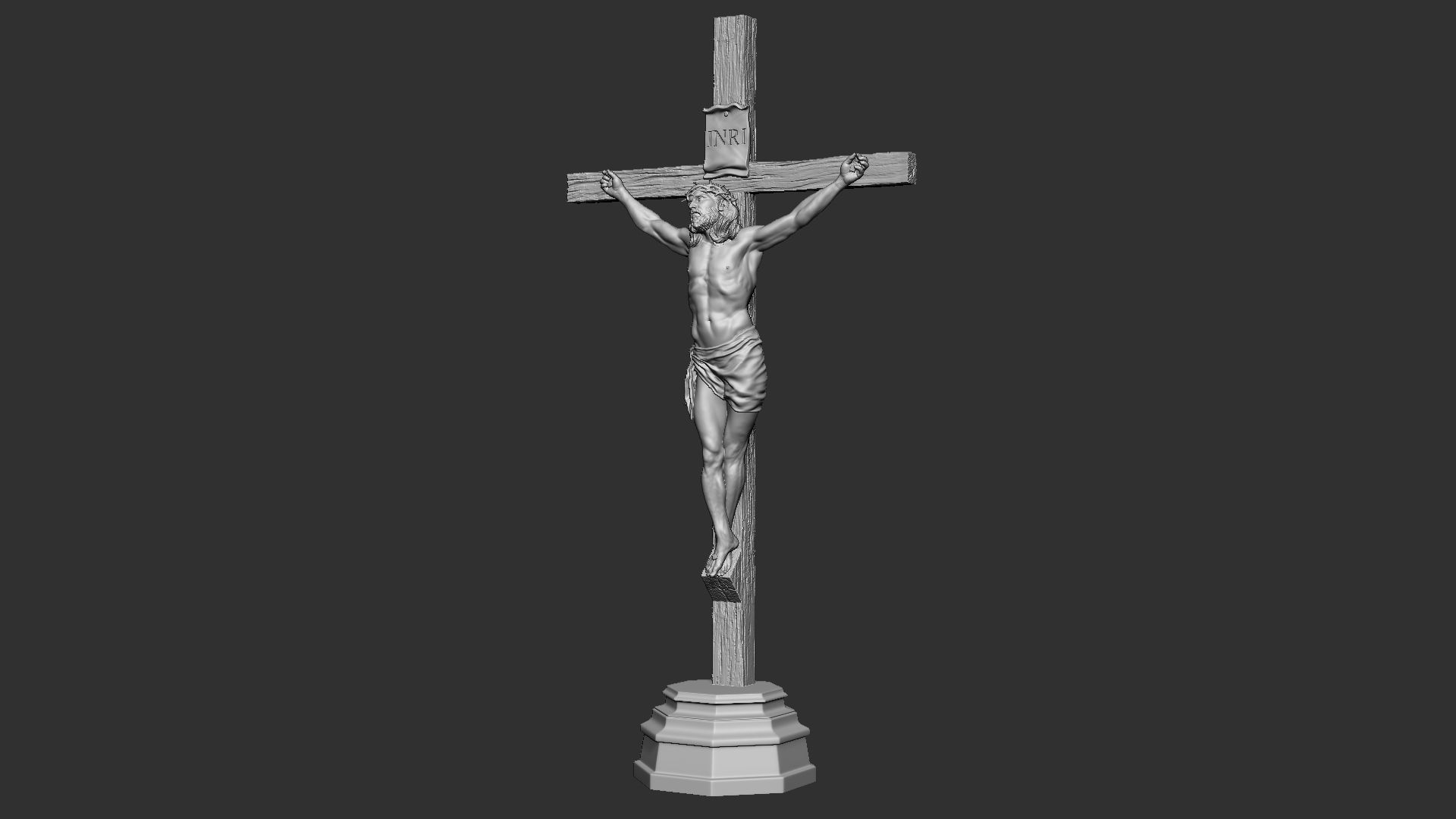 Crucifixion of Jesus Christ v1 3D print model_32