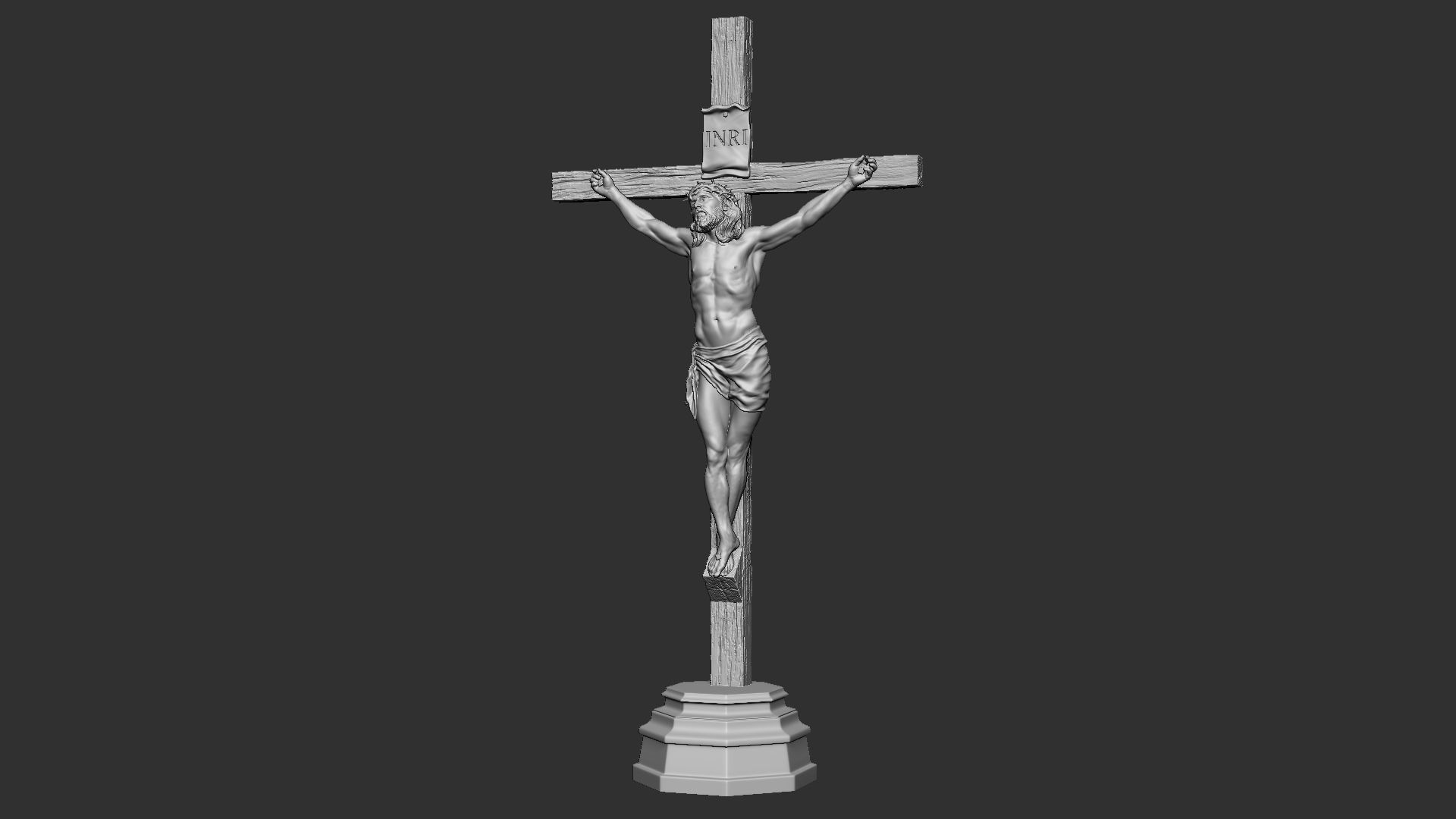 Crucifixion of Jesus Christ v1 3D print model_24