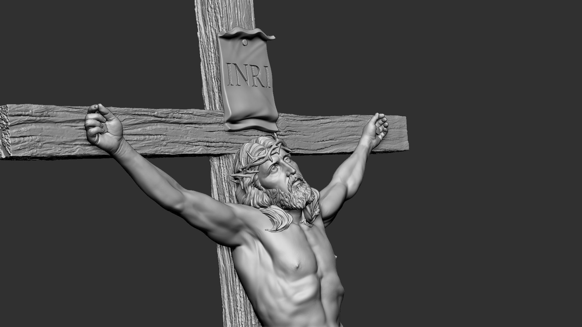 Crucifixion of Jesus Christ v1 3D print model_18