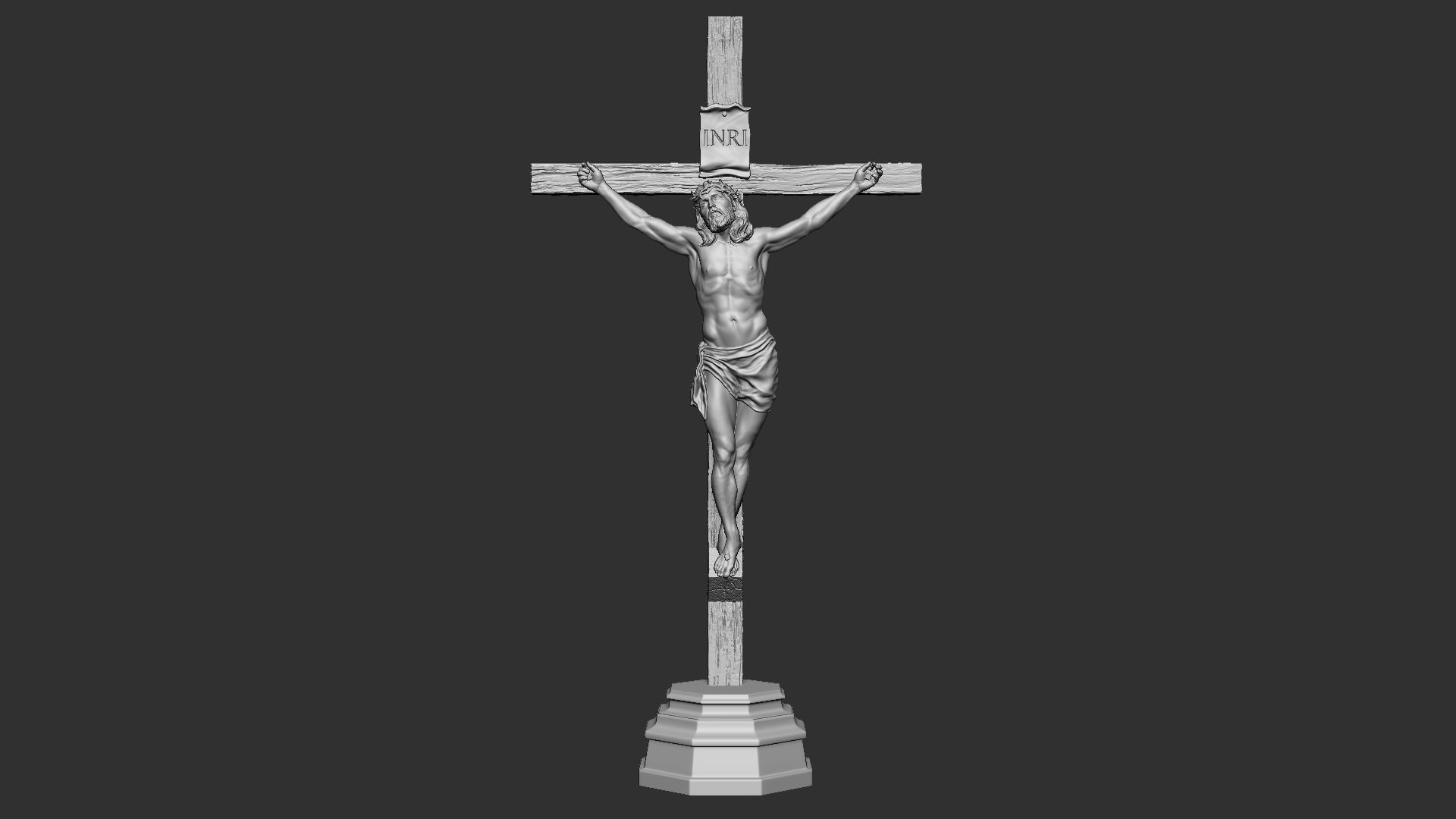Crucifixion of Jesus Christ v1 3D print model_4