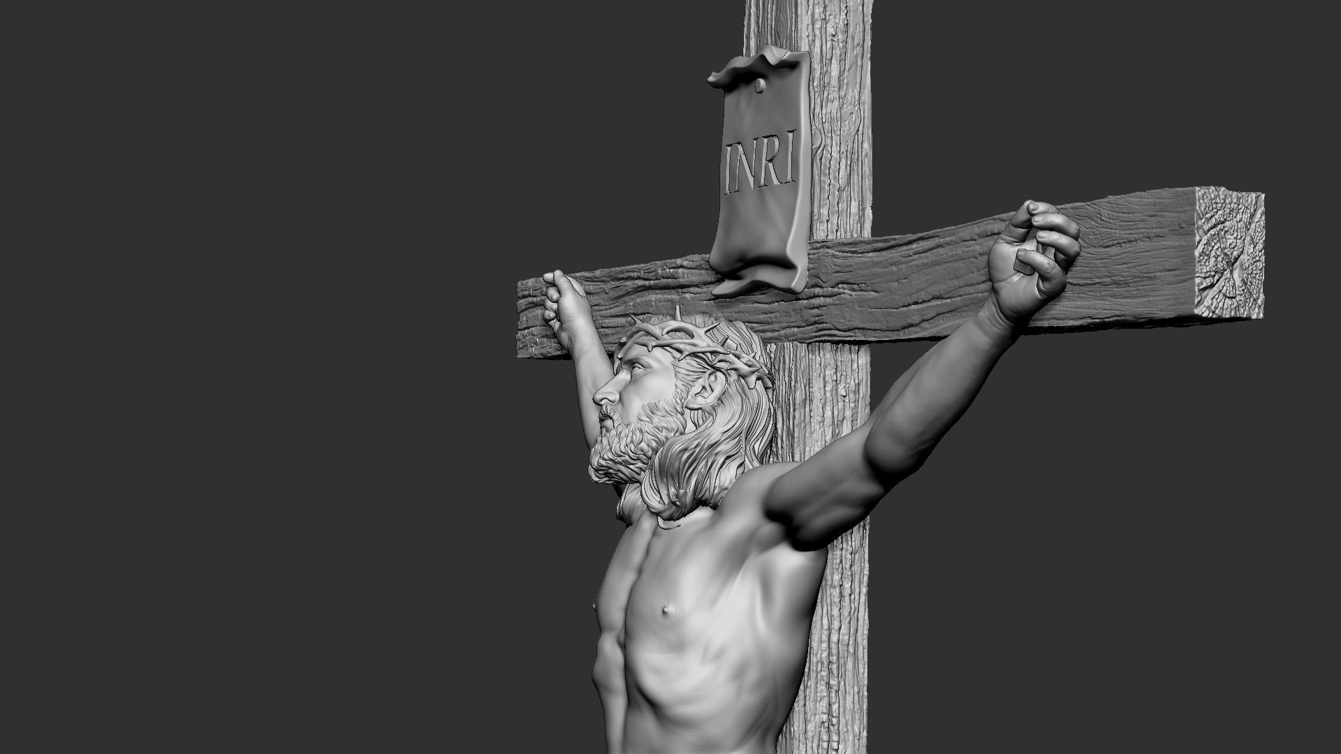 Crucifixion of Jesus Christ v1 3D print model_19