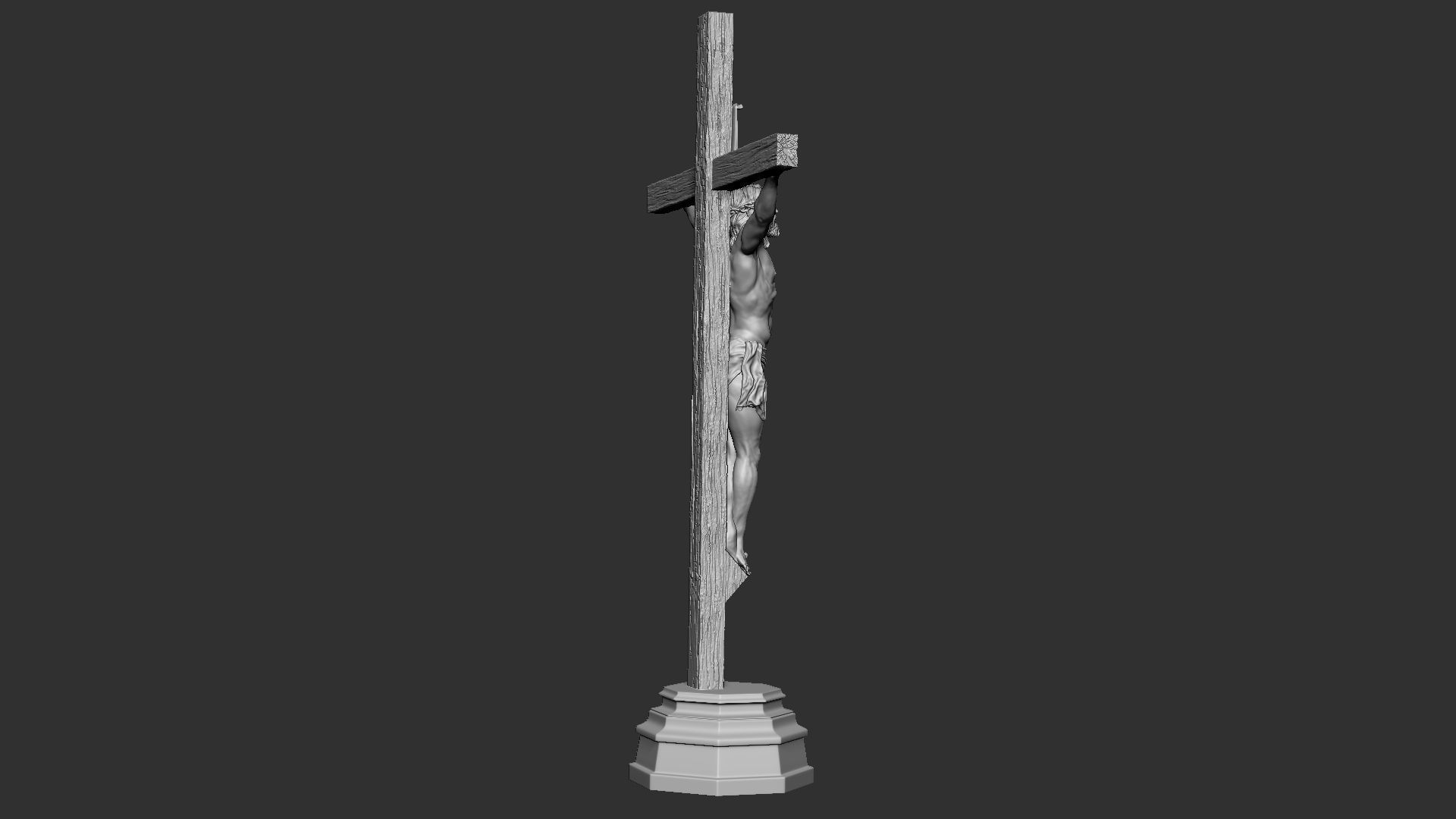 Crucifixion of Jesus Christ v1 3D print model_10