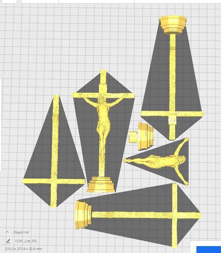 Crucifixion of Jesus Christ v1 3D print model_3