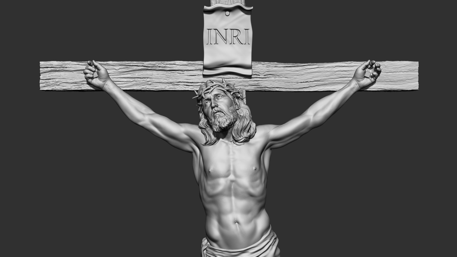 Crucifixion of Jesus Christ v1 3D print model_30
