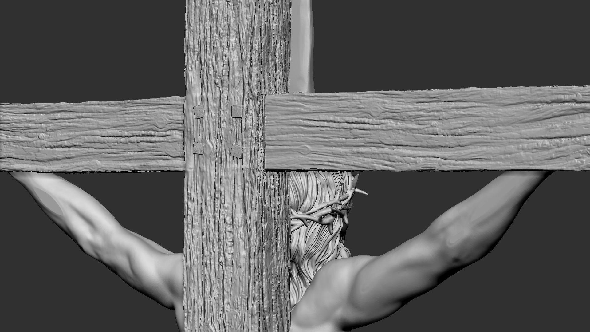 Crucifixion of Jesus Christ v1 3D print model_27