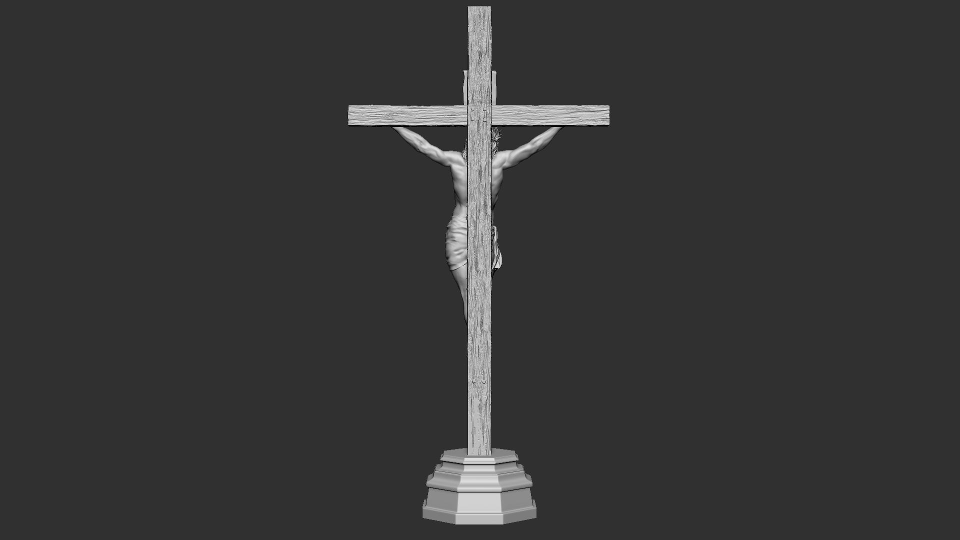 Crucifixion of Jesus Christ v1 3D print model_8