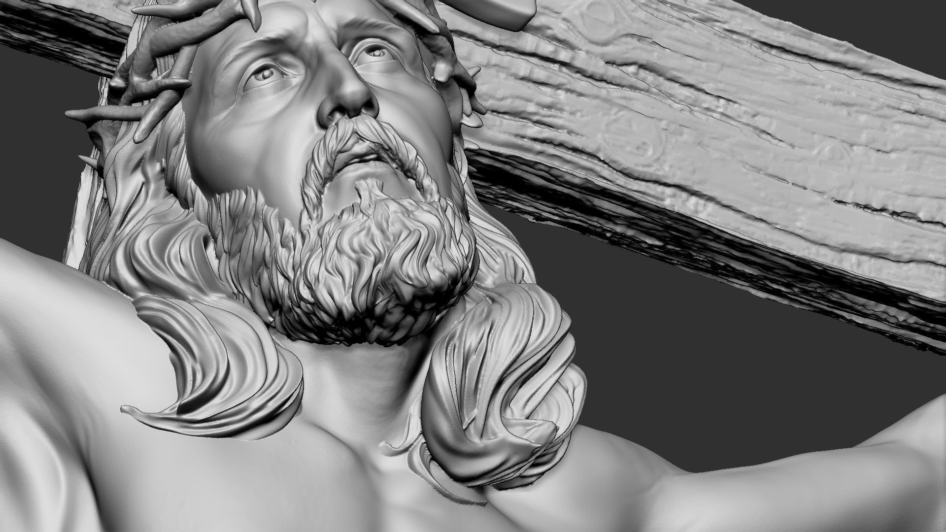 Crucifixion of Jesus Christ v1 3D print model_21