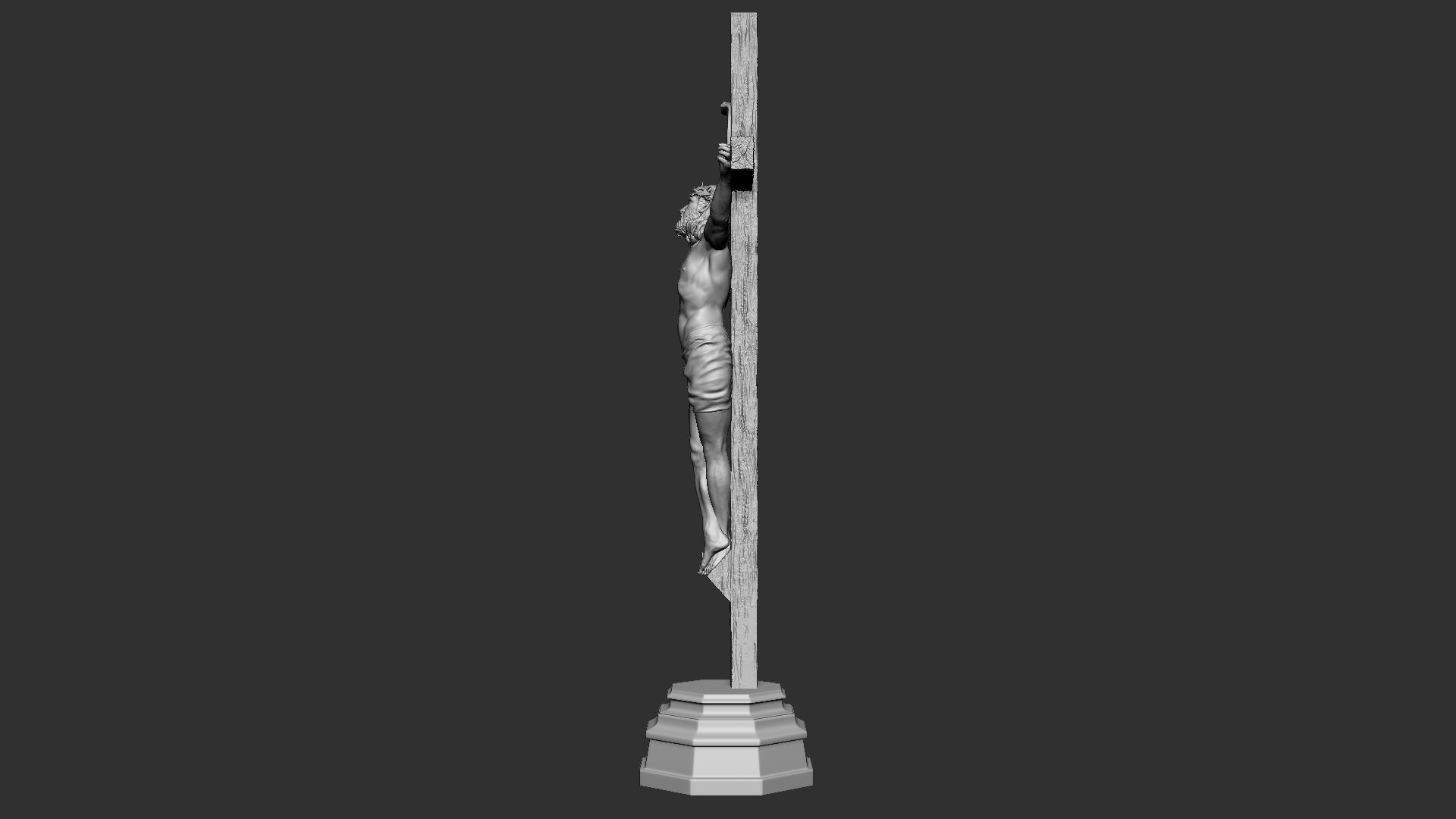 Crucifixion of Jesus Christ v1 3D print model_36