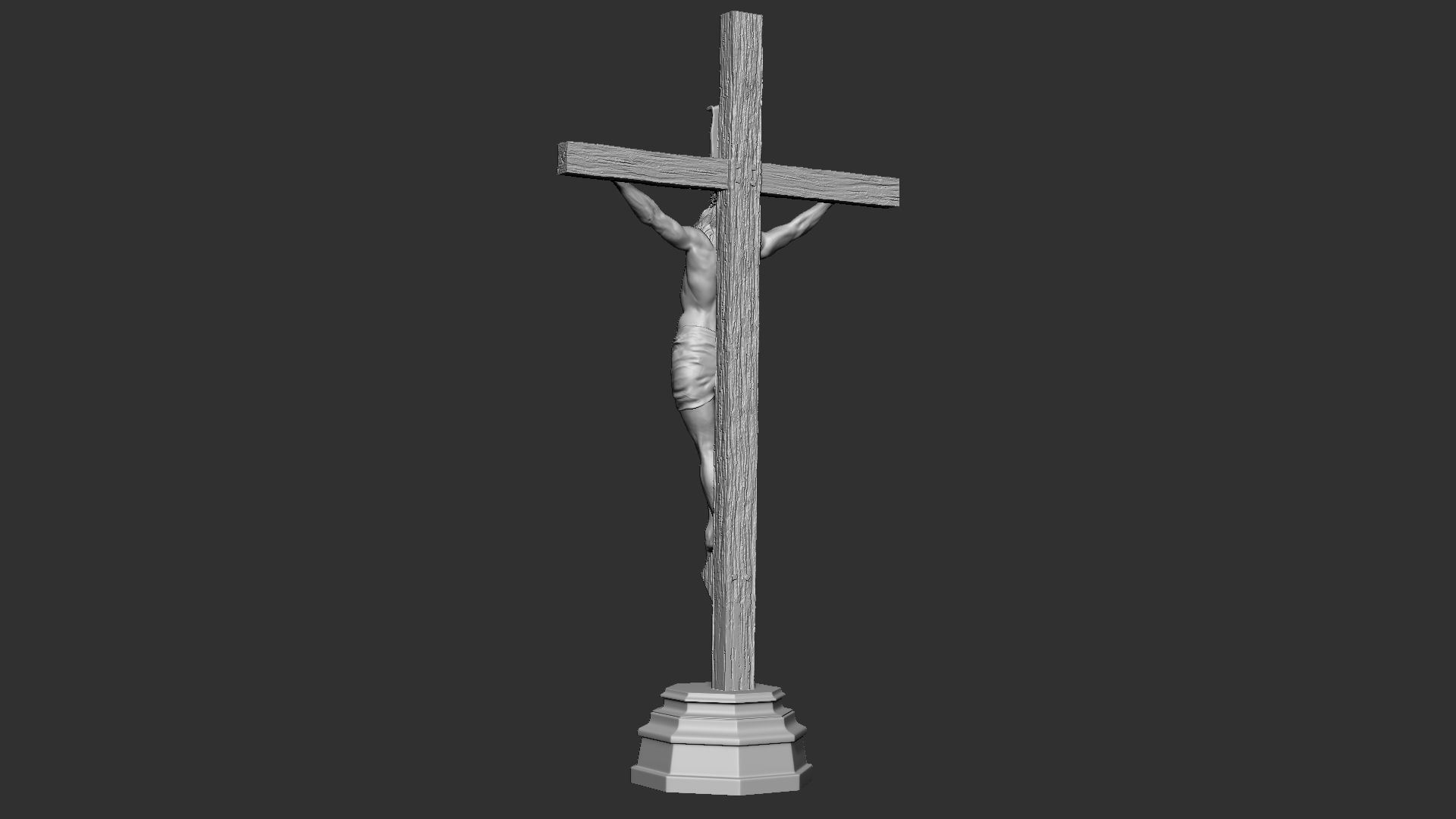 Crucifixion of Jesus Christ v1 3D print model_7