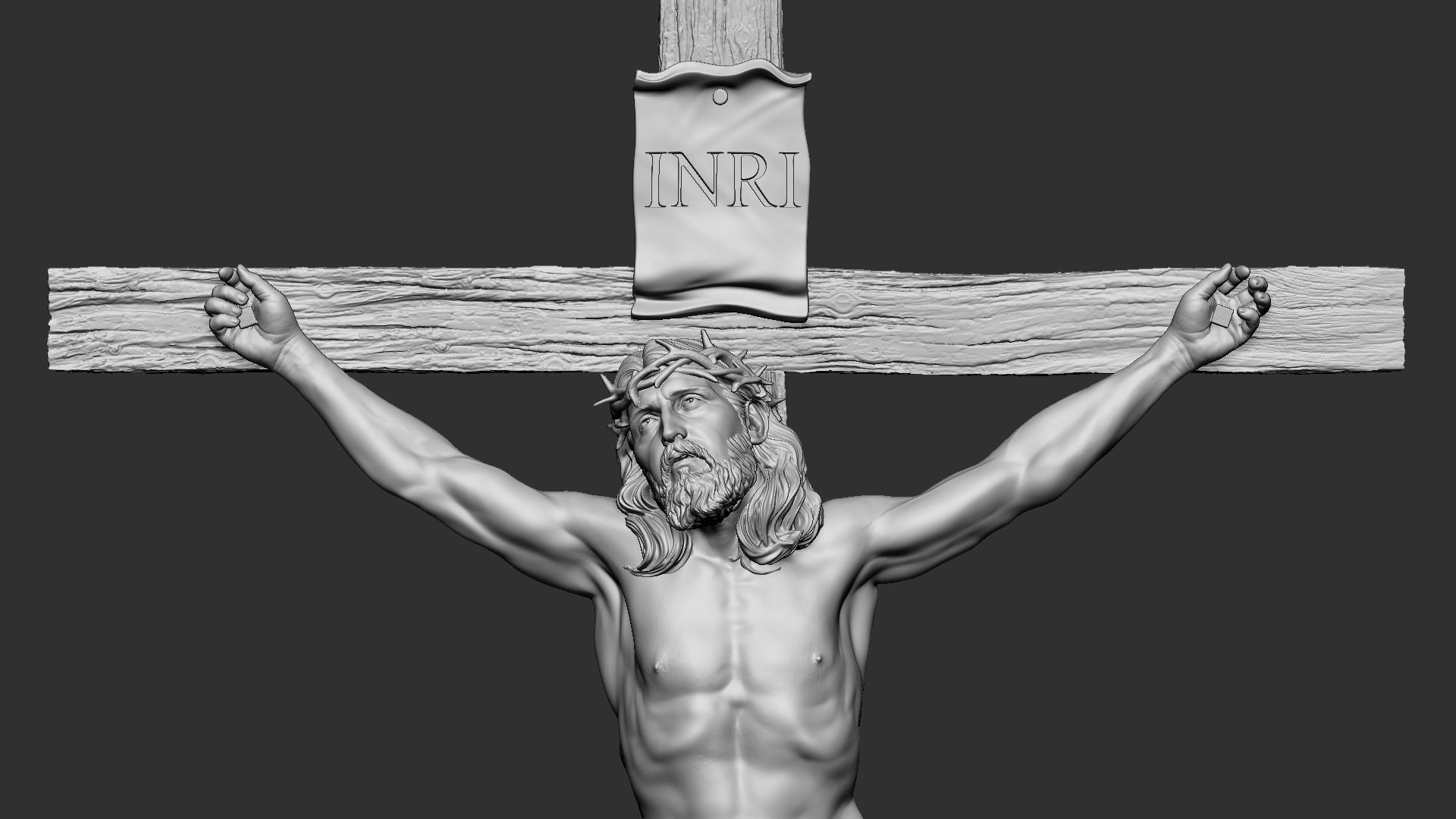 Crucifixion of Jesus Christ v1 3D print model_17