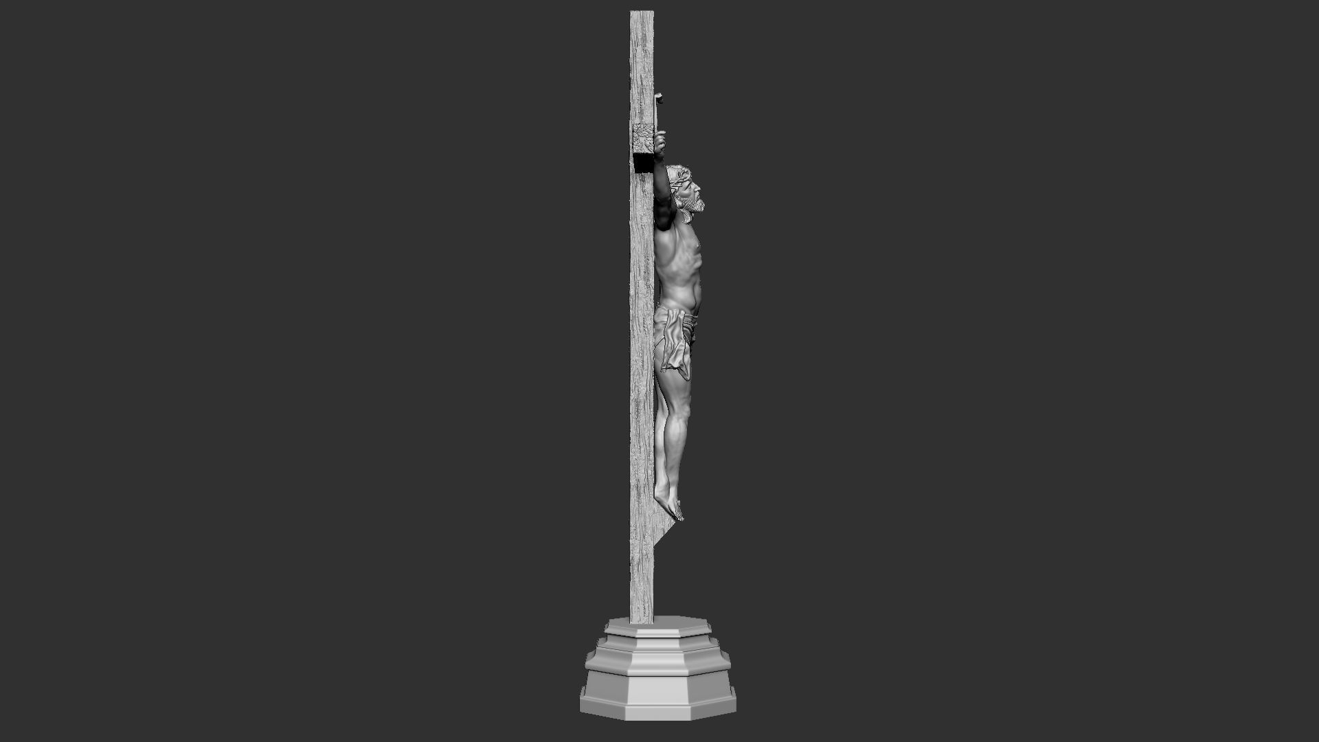 Crucifixion of Jesus Christ v1 3D print model_11