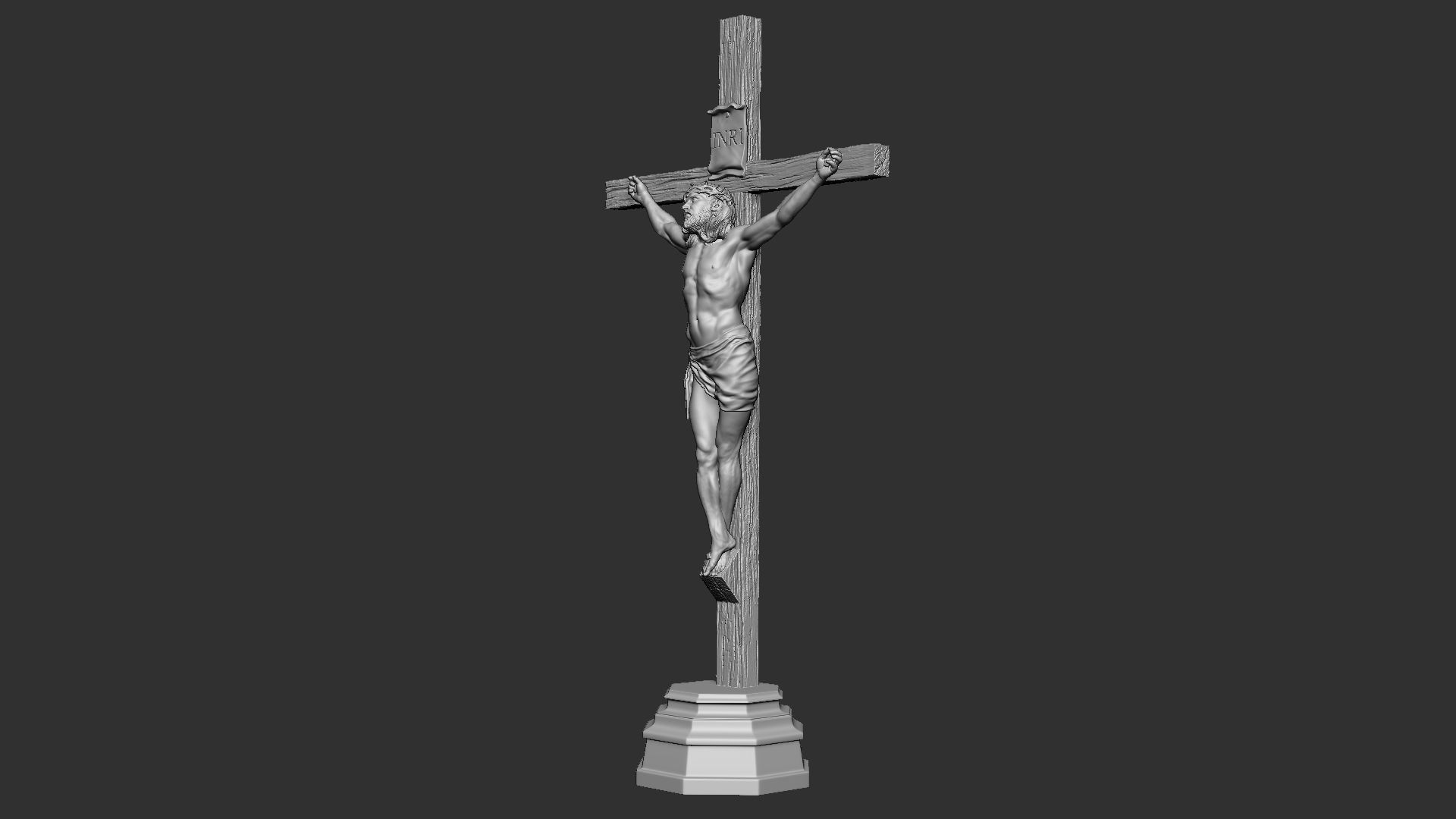 Crucifixion of Jesus Christ v1 3D print model_33