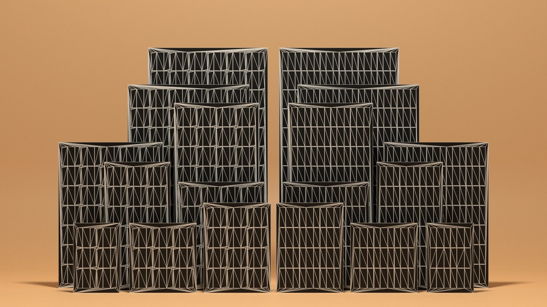 Solar Panels Collection Low-poly 3D model_9
