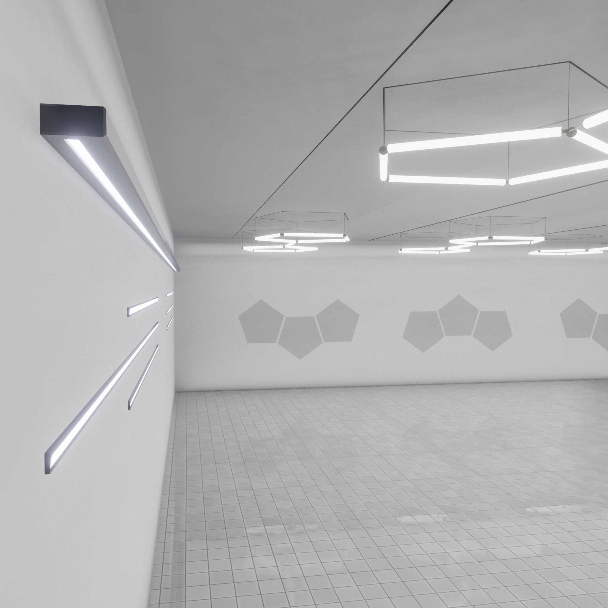 3D SCI-FI ART GALLERY Museum Interior 3D model_7