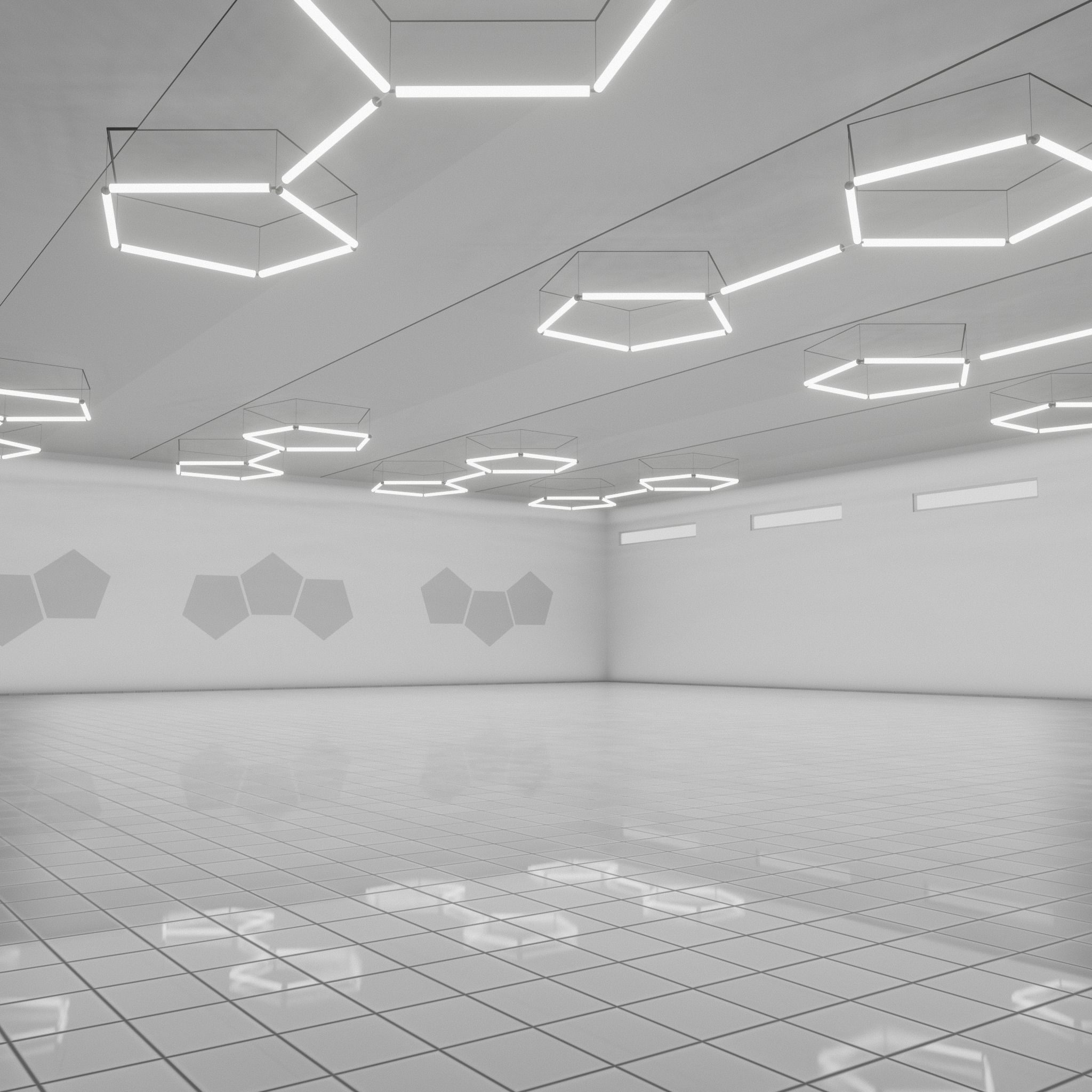 3D SCI-FI ART GALLERY Museum Interior 3D model_2