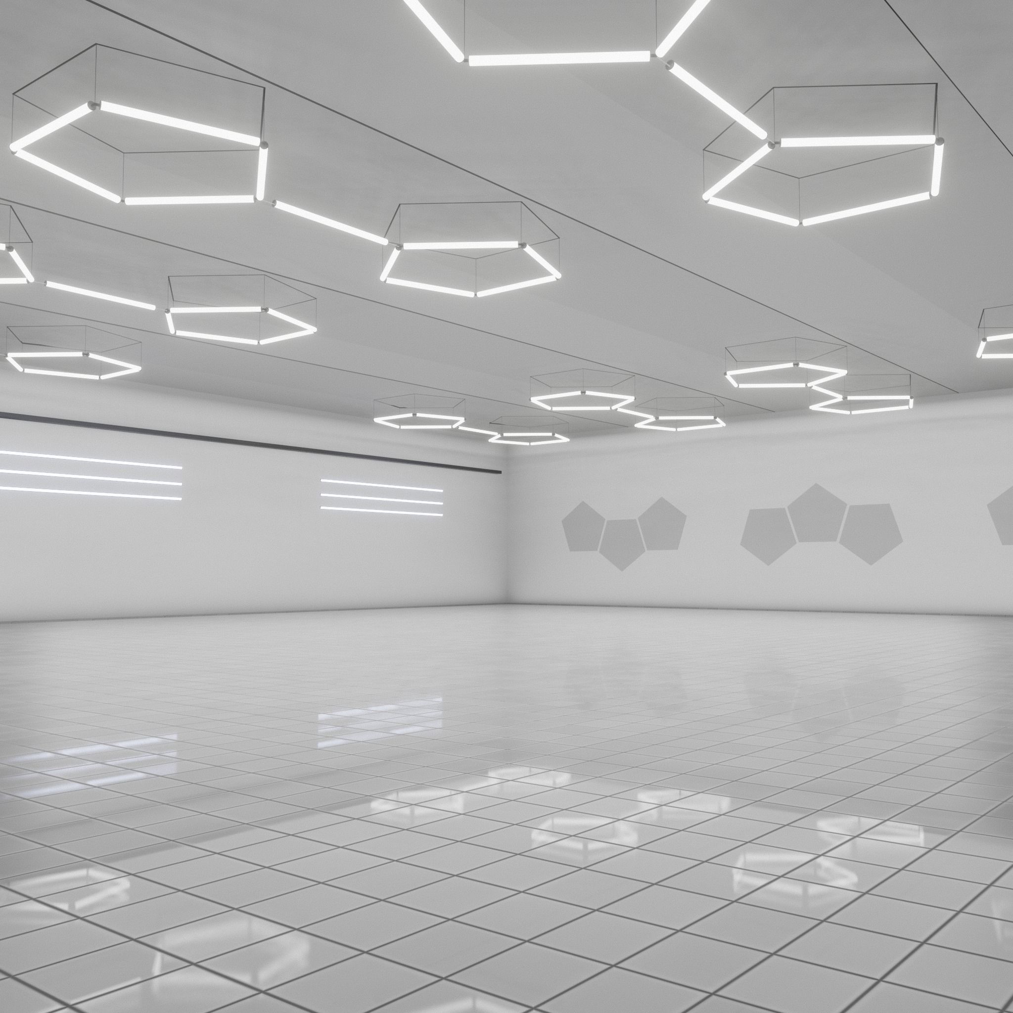 3D SCI-FI ART GALLERY Museum Interior 3D model_1