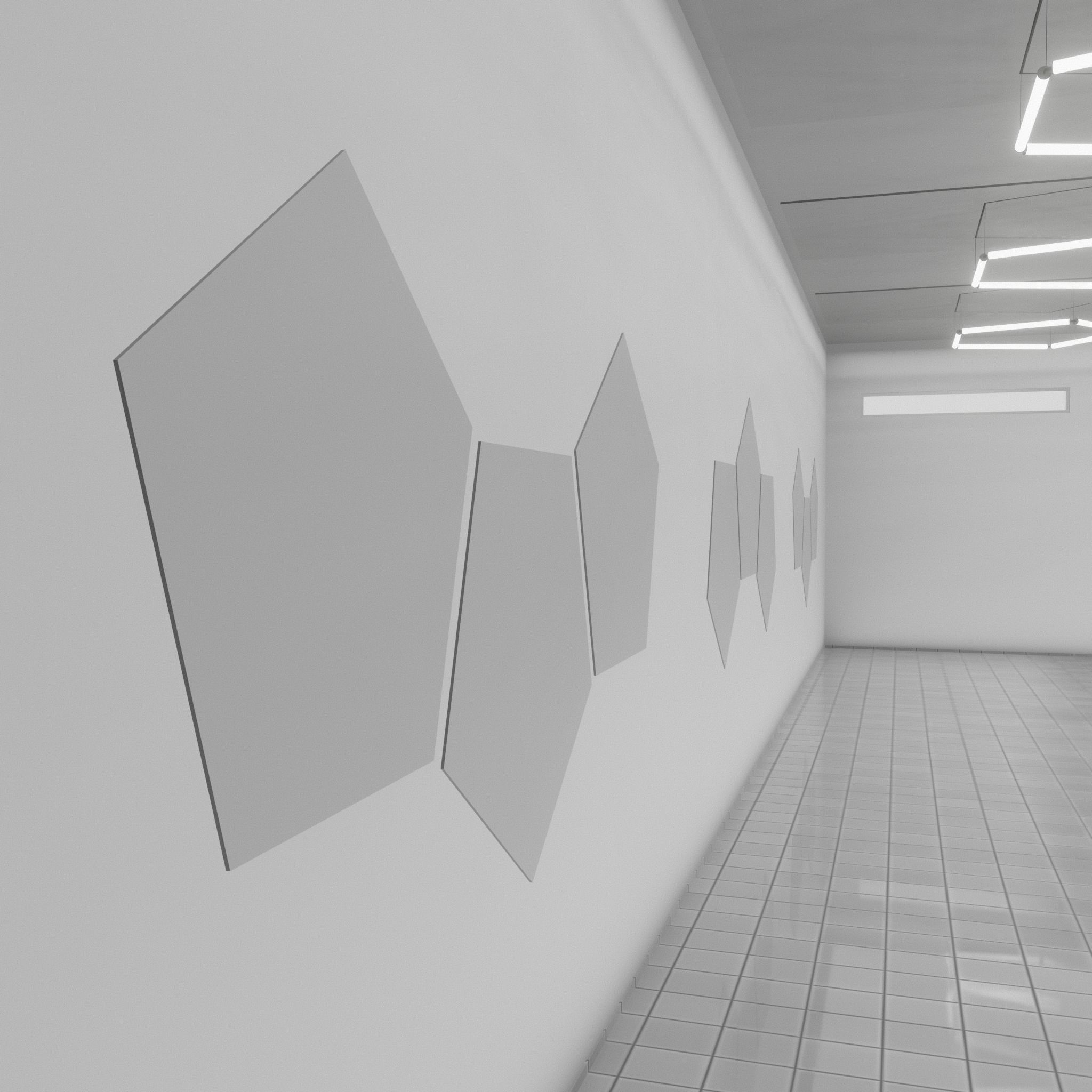 3D SCI-FI ART GALLERY Museum Interior 3D model_3