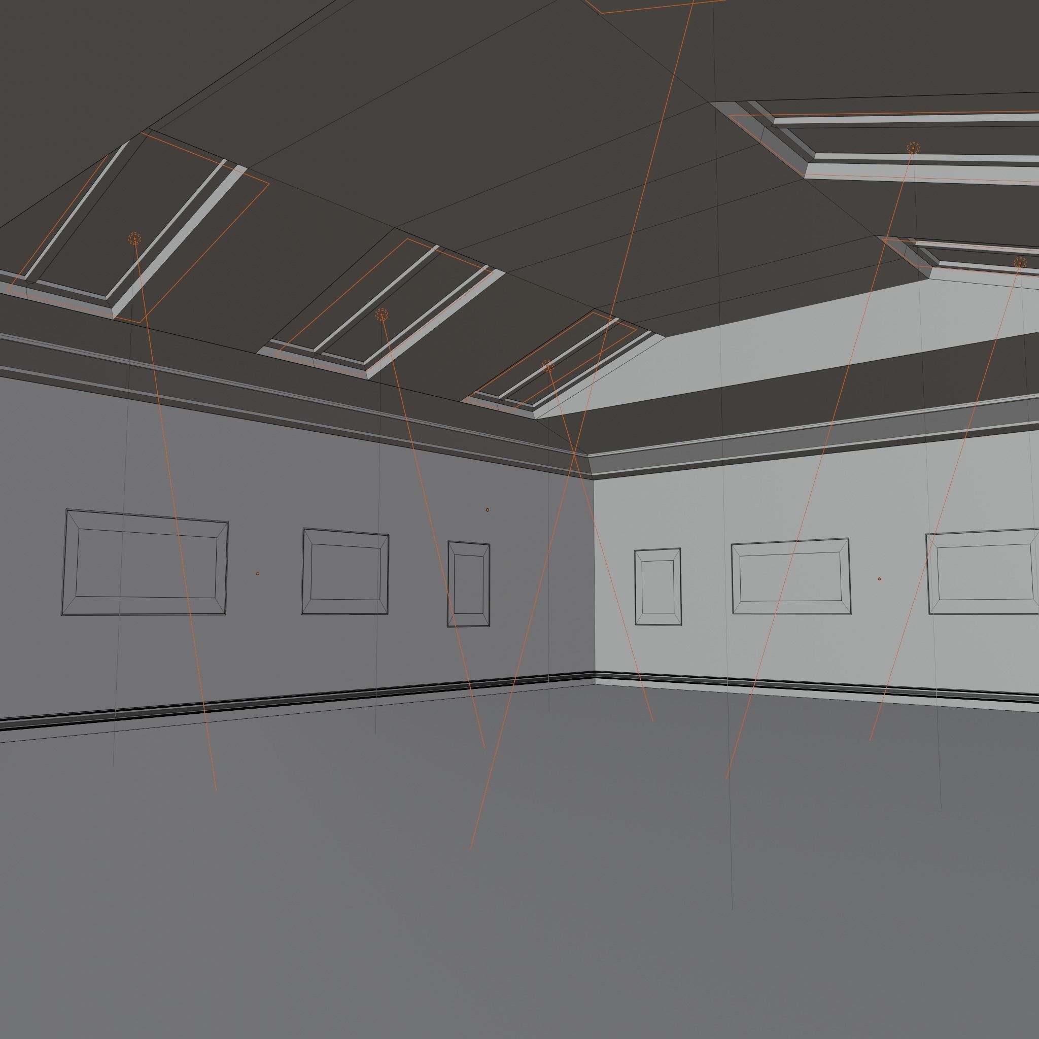 ART GALLERY ROOM 3D model 3D model_5