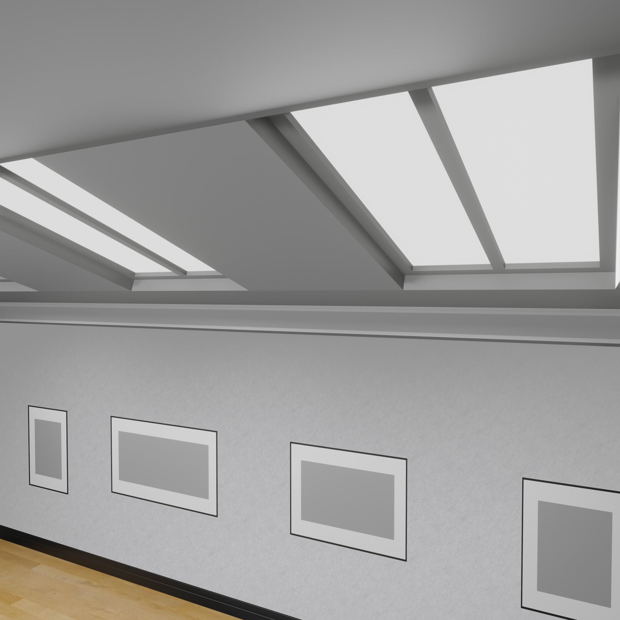 ART GALLERY ROOM 3D model 3D model_6