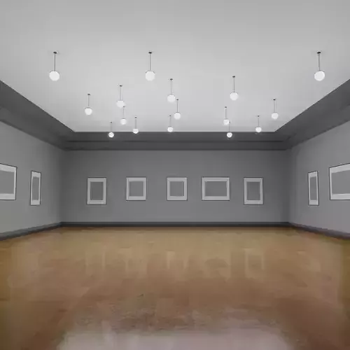 ART GALLERY ROOM classic 3D INTERIOR 3D model